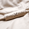 a personalized wooden dow roller