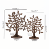 a pair of wooden earring tree holder
