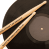 wooden engraved drumsticks