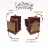 a personalised wooden book stand