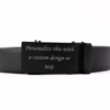 a black belt with a black buckle