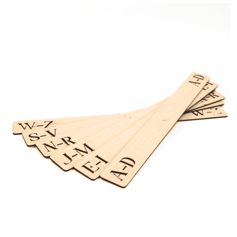 Alphabetical Vinyl Record Divider