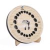 a personalised wooden baby tooth box with engraved lid