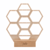 a personalised wooden honeycomb earring stand