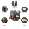 a personalized wooden desk organizer