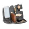 a personalized wooden desk organizer