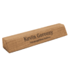 a wooden personalized nameplate
