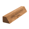 a wooden nameplate with engraved name