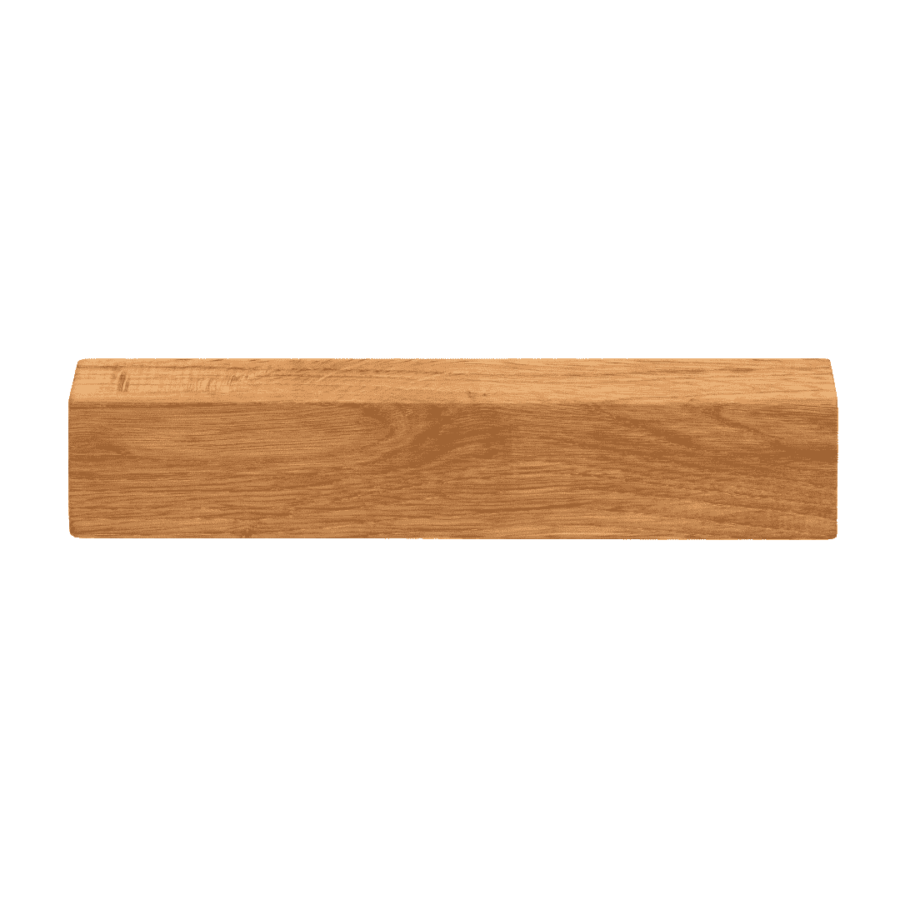 a wooden nameplate