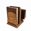 a personalised wooden book stand