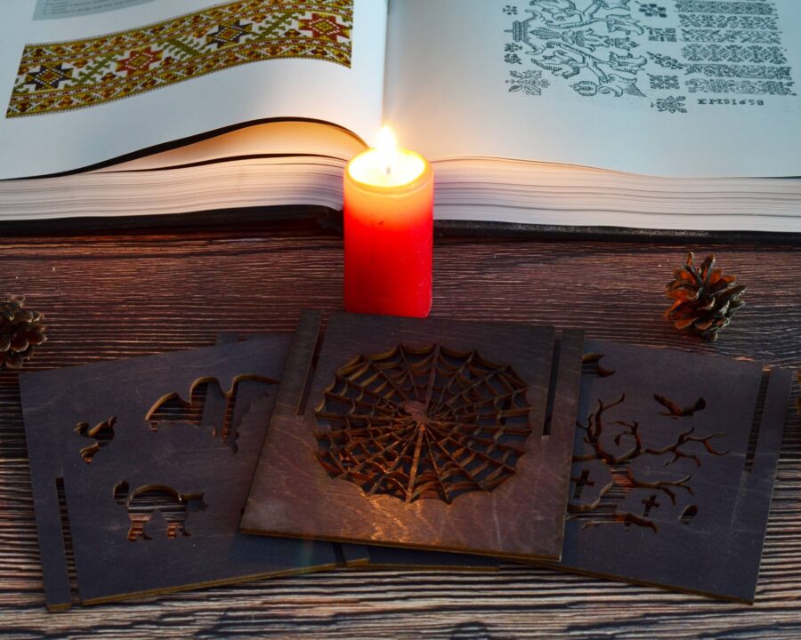 Witchy Halloween Home Decor JackO Lantern Kit Candle Holder