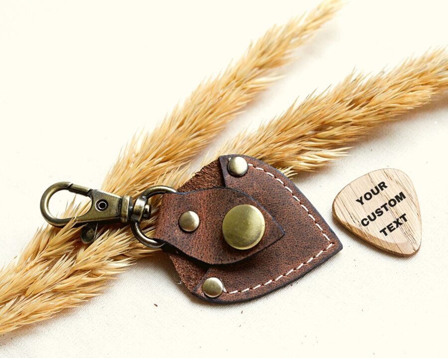 Leather Guitar Pick Holder