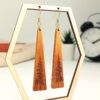 Handmade Wooden Dangle Drop Earrings