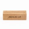 a wooden personalized photo holder