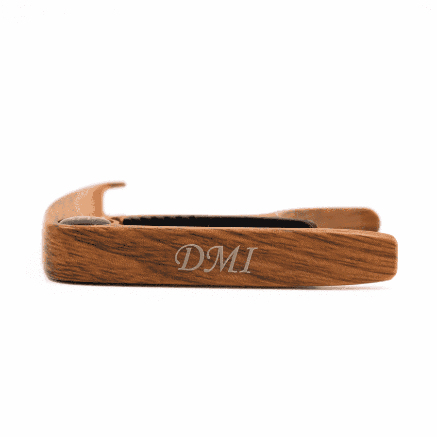 a personalized metal guitar capo
