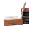 a personalized pen and card holder
