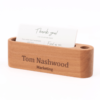 a personalized pen and card holder
