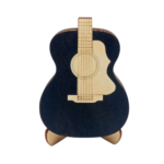 Acoustic Guitar Pick Box – Personalised Wooden Holder With Engraved Picks