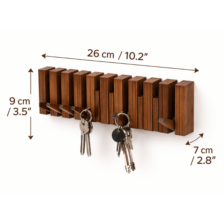 Raktų kabykla – minimalistinė sieninė kabykla Raktų kabykla – minimalistinė sieninė kabykla