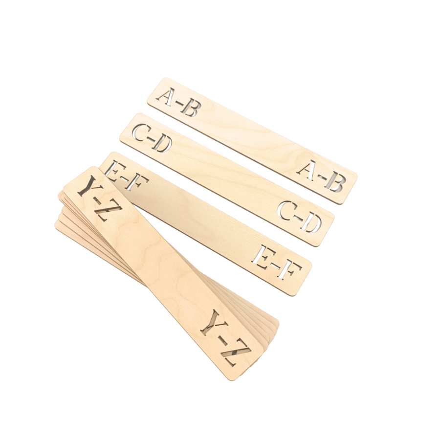 24.png Abėcėliniai CD/DVD/Knygų skirtukai – Abėcėliniai žymekliai kolekcijoms