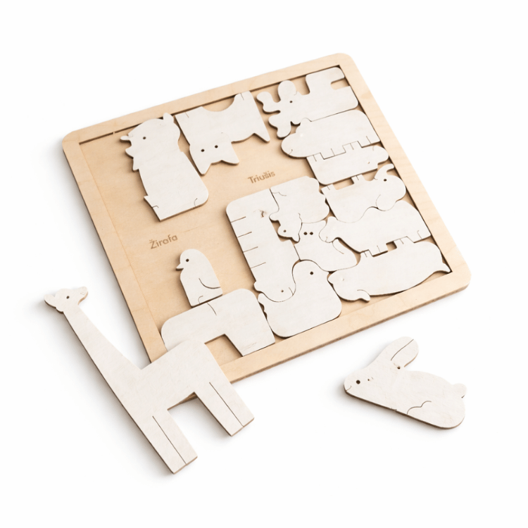 Medinė gyvūnų edukacinė dėlionė gyvūnų edukacinė dėlionė medinė vaikų dėlionė