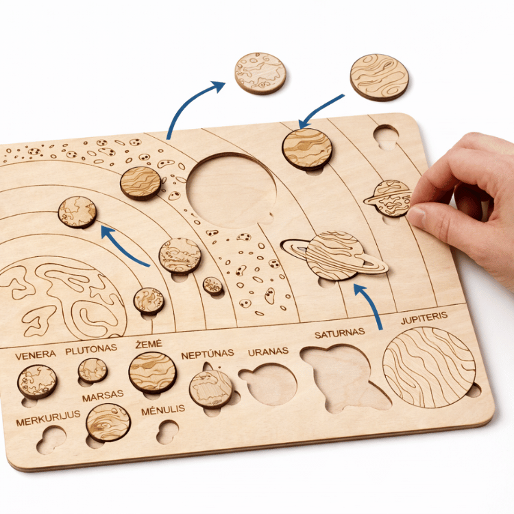 planetu-delione-medine.jpg (2) Edukacinė medinė Saulės sistemos planetų dėlionė vaikams