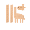 vaiko-ugio-matuokle (3) vaiko ūgio matuoklė žirafa medinė