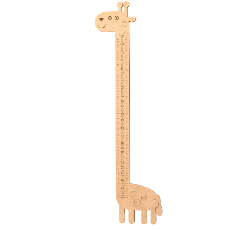 vaiko-ugio-matuokle vaiko ūgio matuoklė žirafa medinė