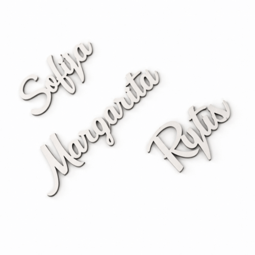 Išpjauti vardai stalo kortelė su vardu vestuvių stalo dekoras